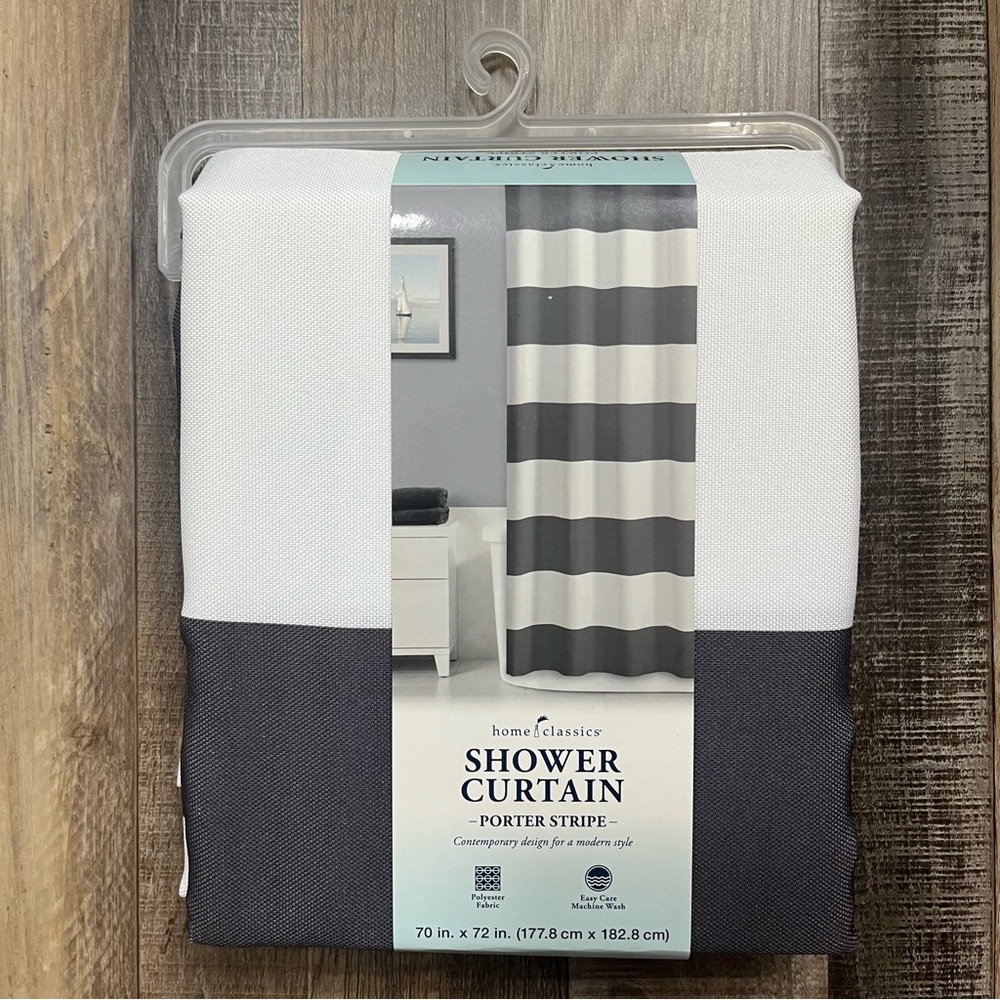 Home Classics Porter Stripe Shower Curtain